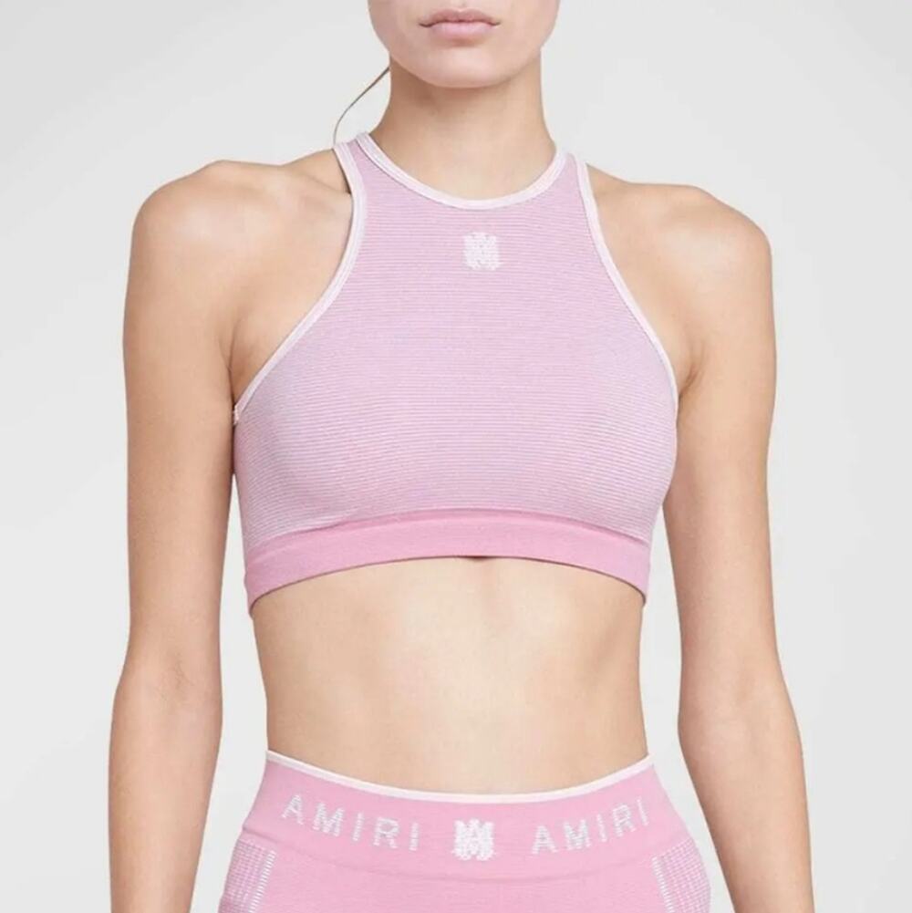 NWD$590 AMIRI Ma Embroidered Seamless Racerback Bra Sz Medium/Large